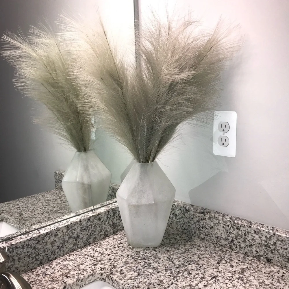 Frosted Asymmetrical Vase